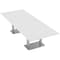 Skutchi Designs Rectangle 10 Person Conference Room Table, 48" W, 10 ft L, 29" H, White HAR-REC-48X119-DOU-XD09 - alternate 1
